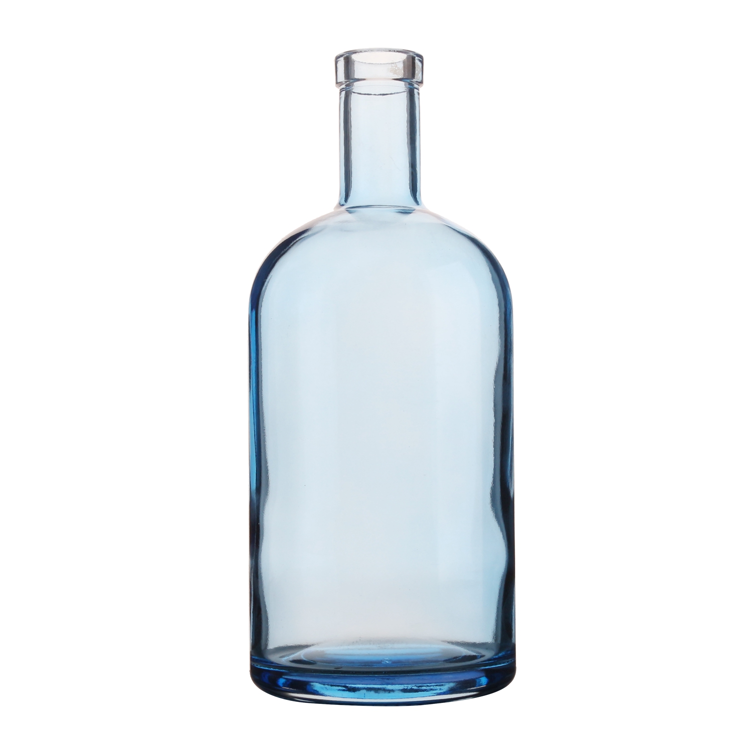 China Custom 1000 ml color glass liquor bottle with cork lid  Manufacturers, Suppliers