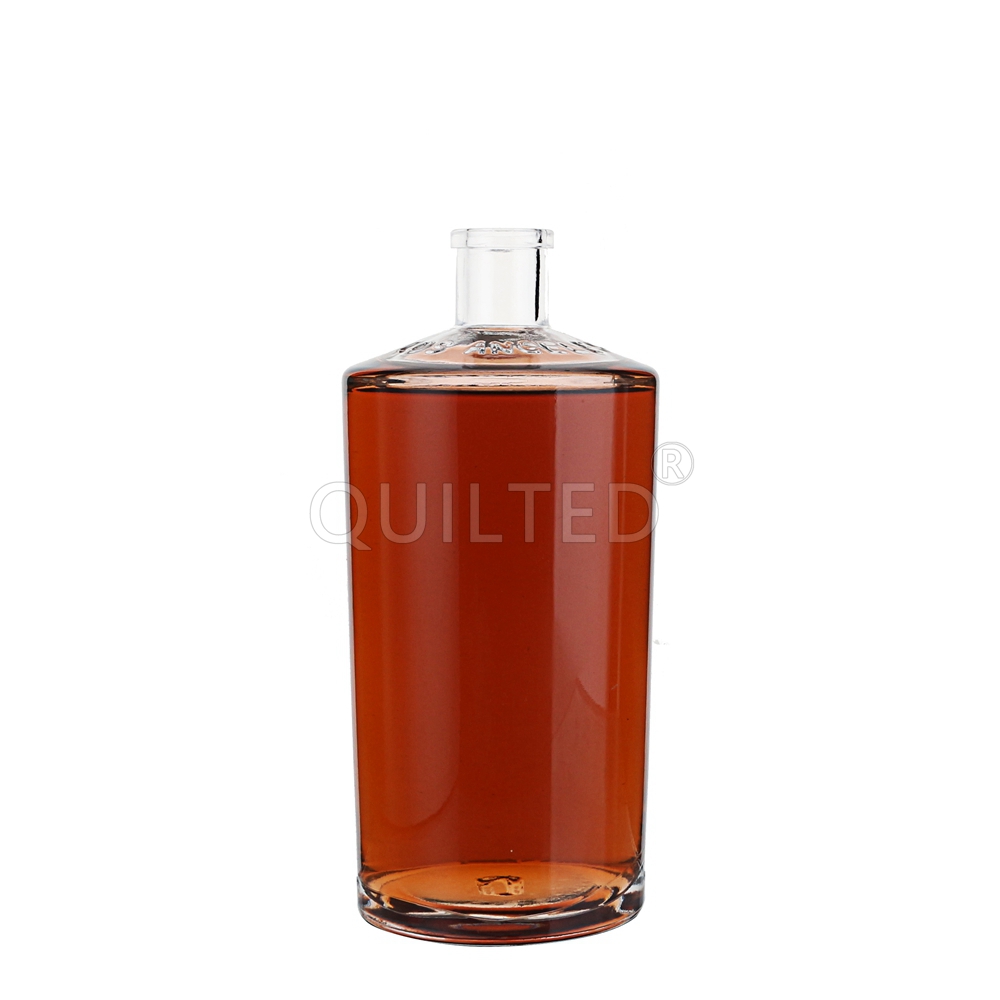 Wholesale Round shape 500 ml clear liquor glass vodka bottle Manufacturer, Supplier