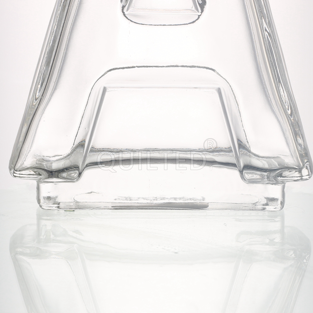 China Custom 500 ml Letter shape liquor glass whisky bottle  Manufacturers, Supplier