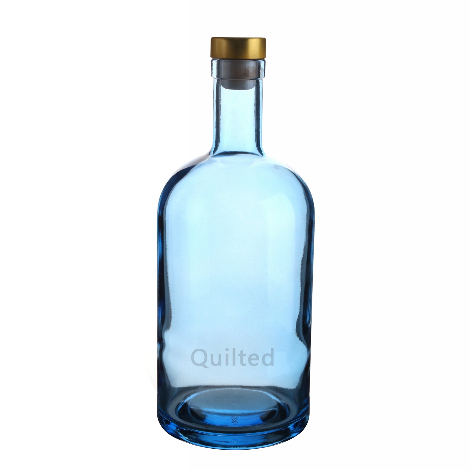 blue glass bottle 