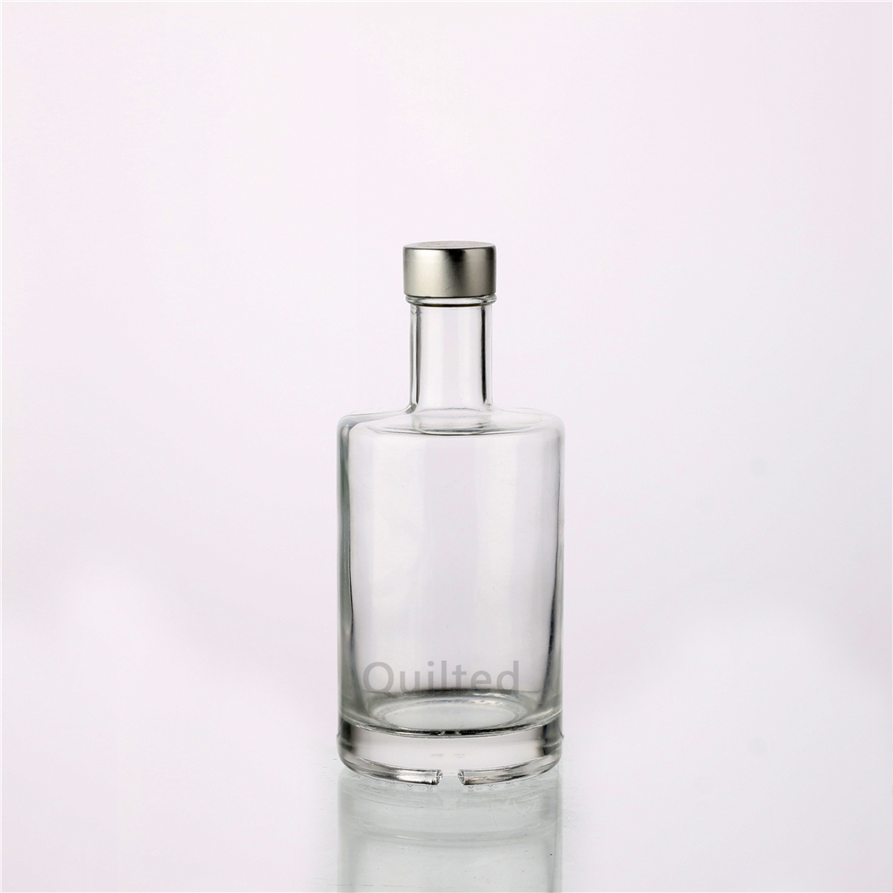 China 375 ml flat shoulder round liquor glass gin bottle  Supplier, Suppliers