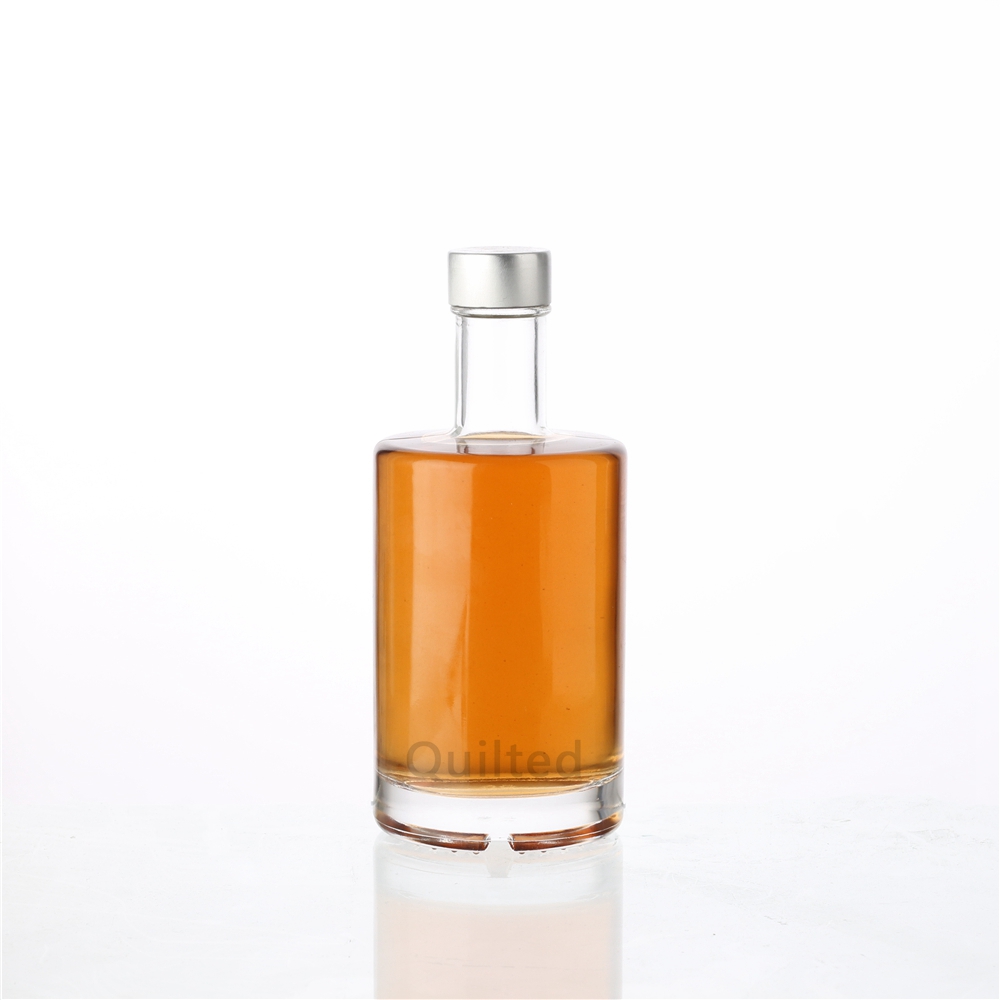China 375 ml flat shoulder round liquor glass gin bottle  Supplier, Suppliers