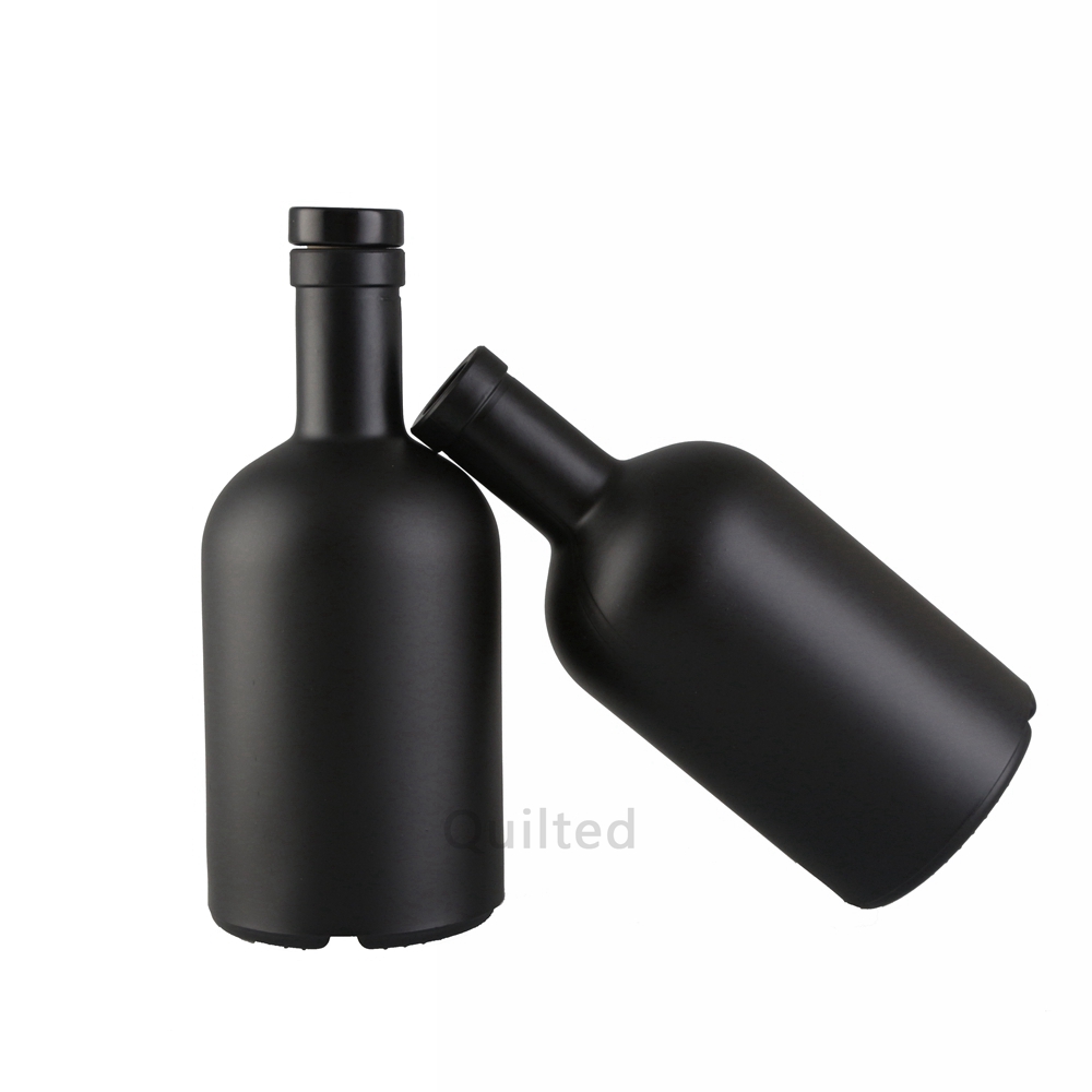 China 375 ml black color liquor wine glass bottle  Supplier, Suppliers
