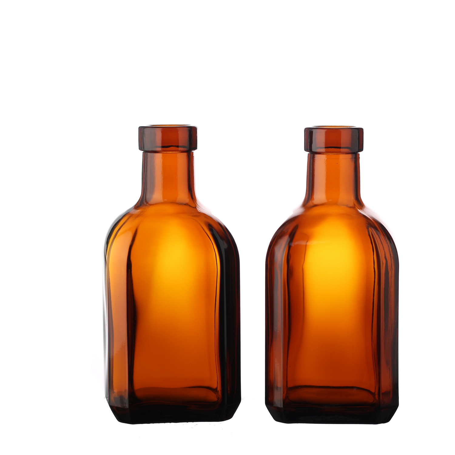 China Custom brown color liquor glass bottle with cork Manufacturers, Suppliers