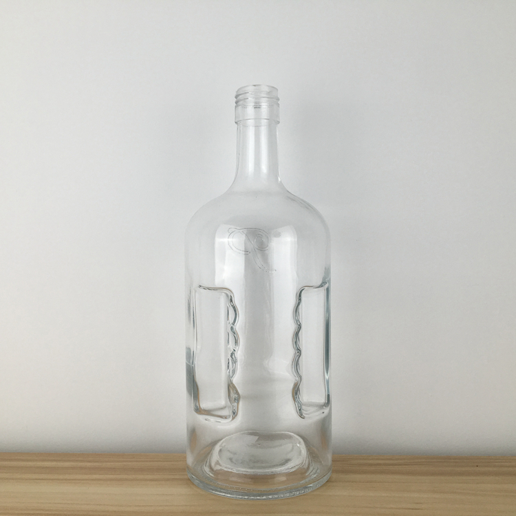 China Custom hand shape 1700 ml liquor glass vodka bottle  Manufacturer, Supplier