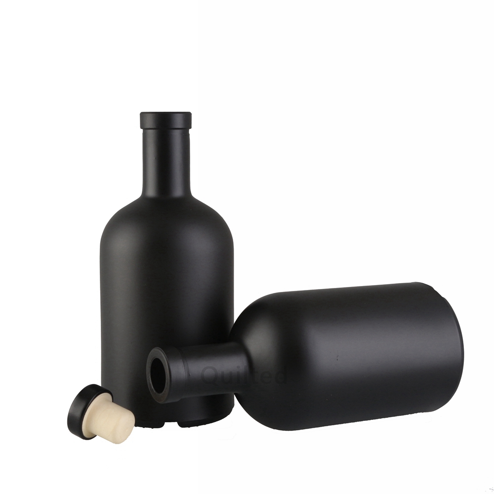 China 375 ml black color liquor wine glass bottle  Supplier, Suppliers