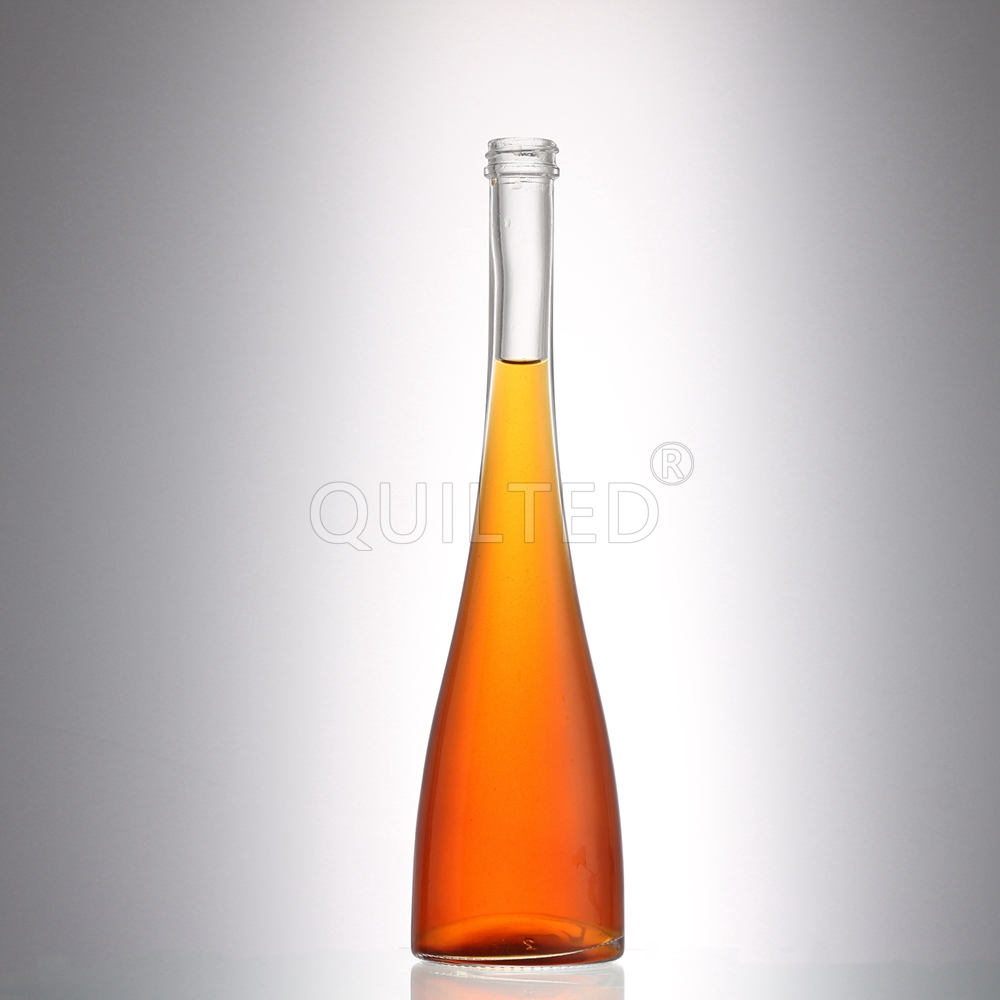Wholesale Design 375 ml long neck liquor amber glass bottle Manufacturers, Supplier