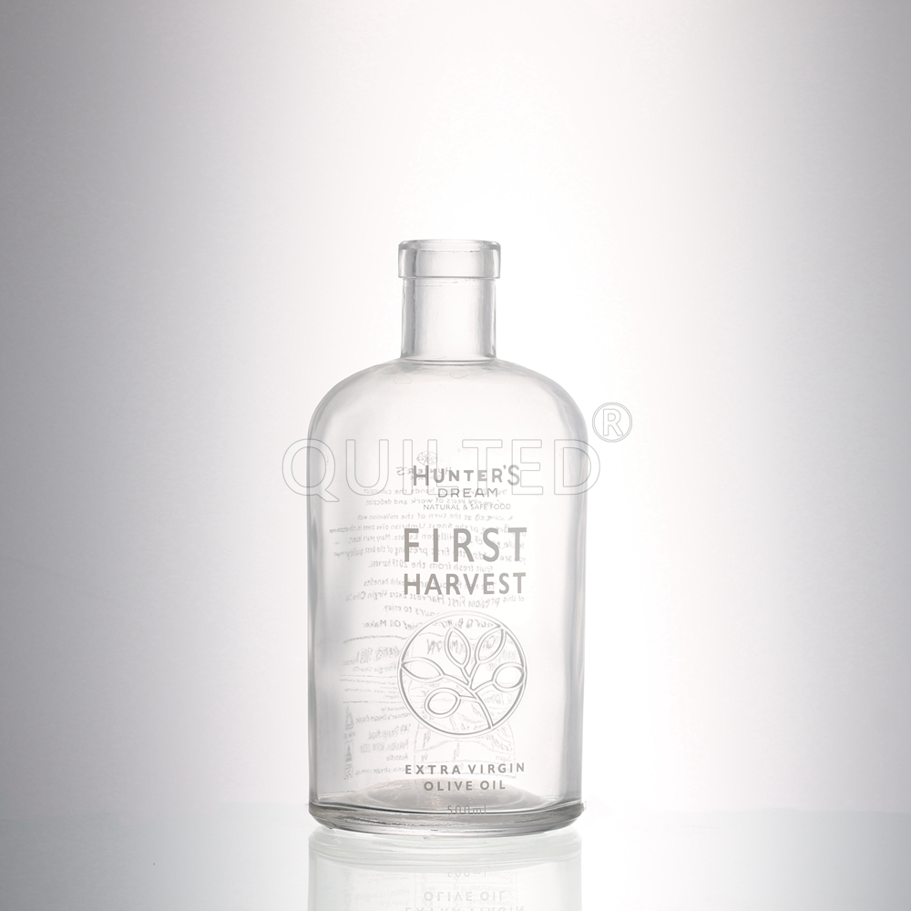 Wholesale Customized 500 ml round liquor glass vodka bottle  Manufacturer, Supplier