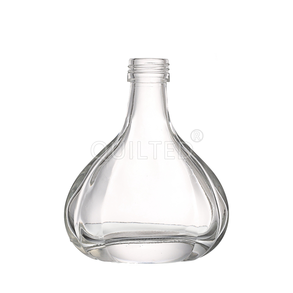Wholesale MIni 120 ml Bud shape clear liquor glass vodka bottle  Manufacturers, Supplier