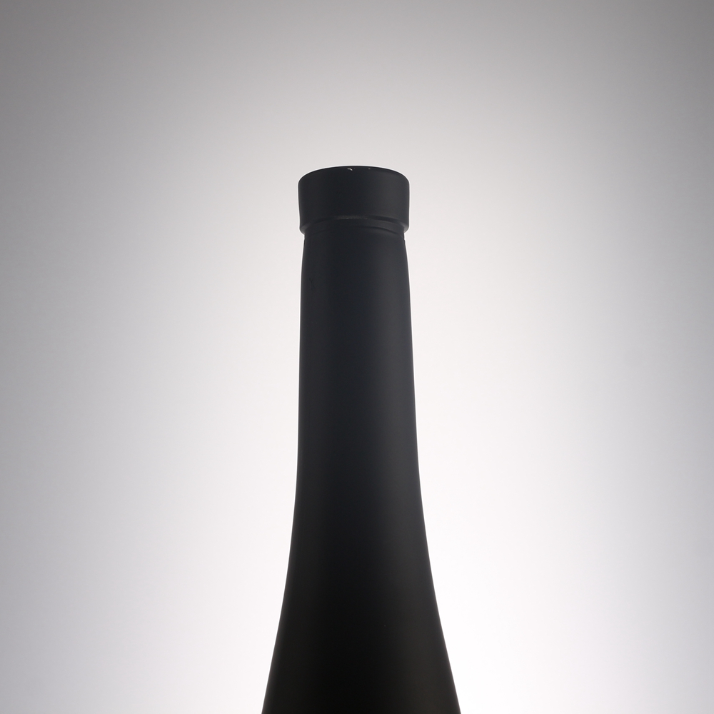 Wholesale 375 ml black color embossed liquor glass bottle  Supplier, Suppliers