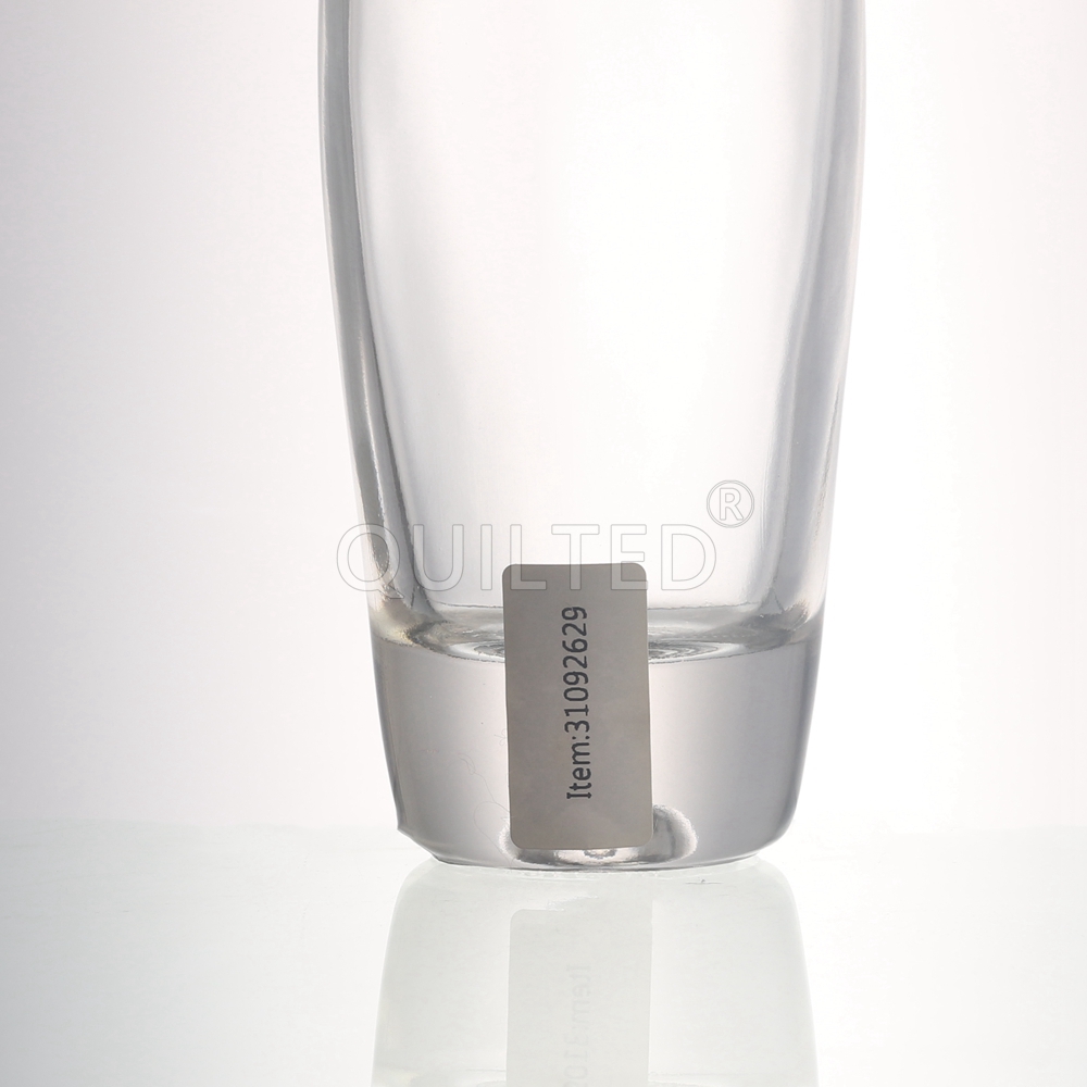 China Design 500 ml clear liquor ice wine glass bottle 