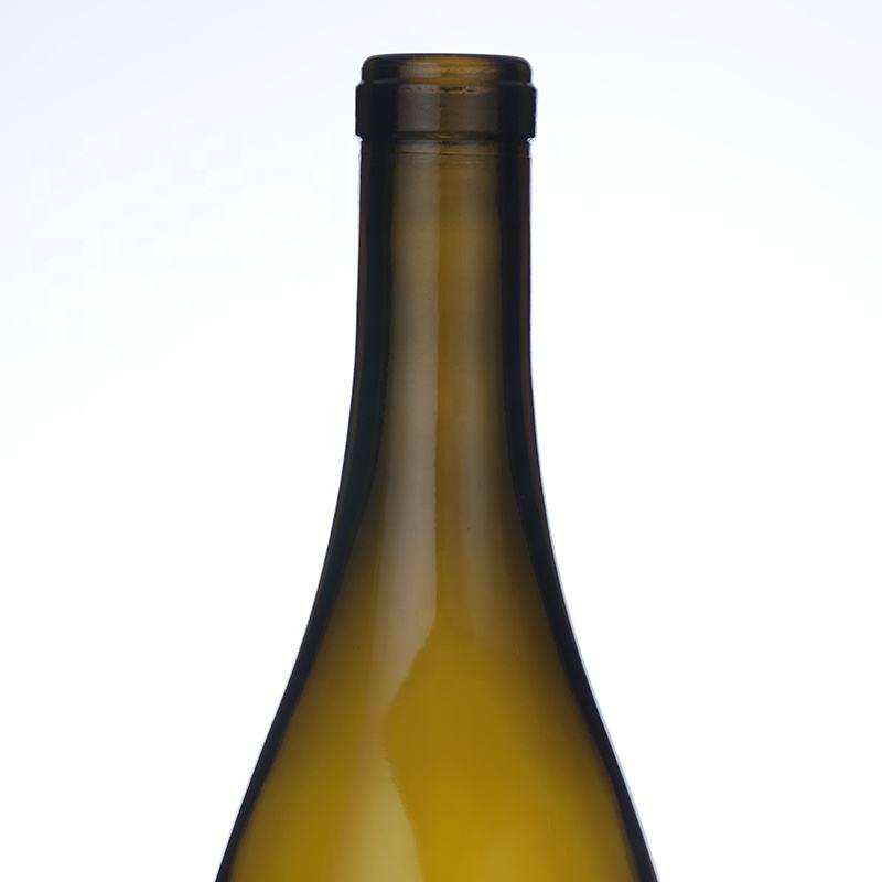 Wholesale 750 ml Antique Green Glass Burgundy Wine Bottles Cork Finish Manufacturer, Suppliers