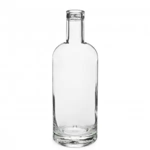 750ml Glass Aspect Liquor Bottles — clear flint glass spirit bottle wholesale