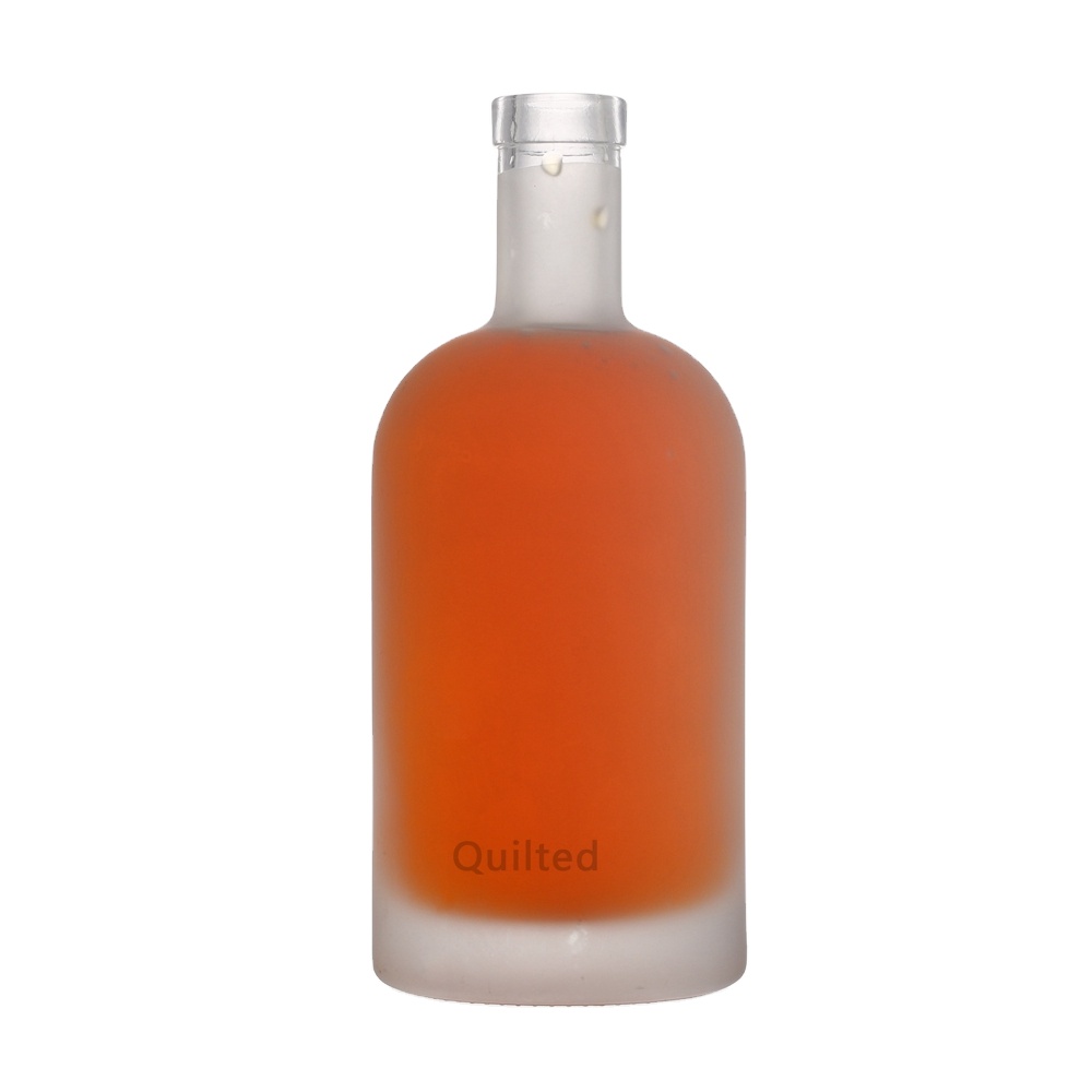 Wholesale Fancy round shape frosted 1000 ml liquor glass gin bottle  Manufacturer, Manufacturers