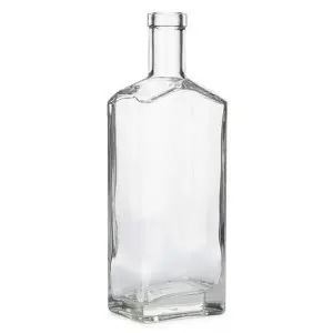 750ml Clear Glass Desiree Supreme Liquor Bottles — elegant premium spirit packaging