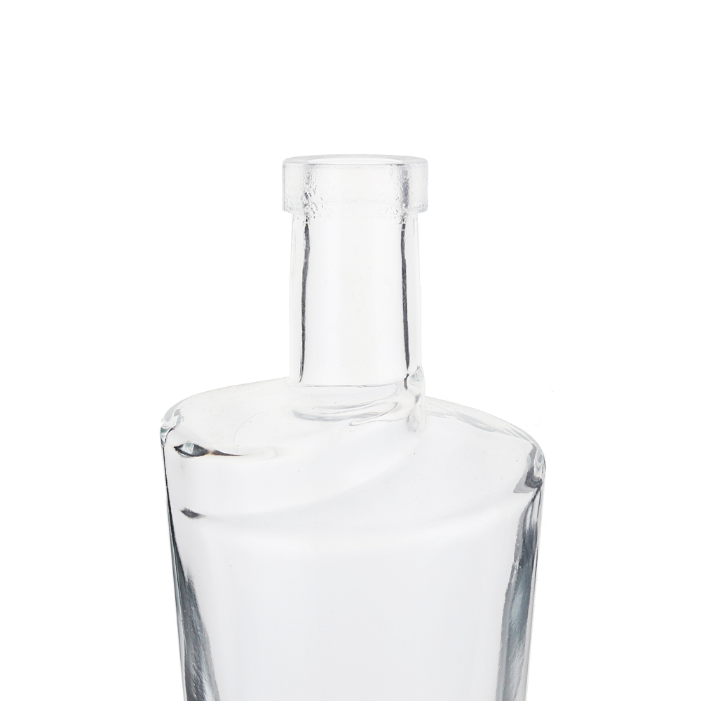 China 700 ml clear liquor bottle with cork Manufacturer, Suppliers