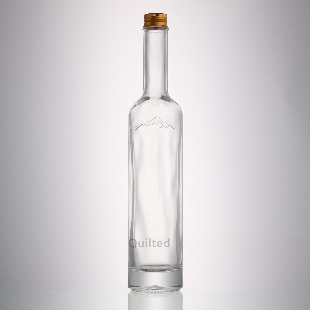 China 350 ml clear liquor glass vodka bottle with screw Manufacturer, Manufacturers