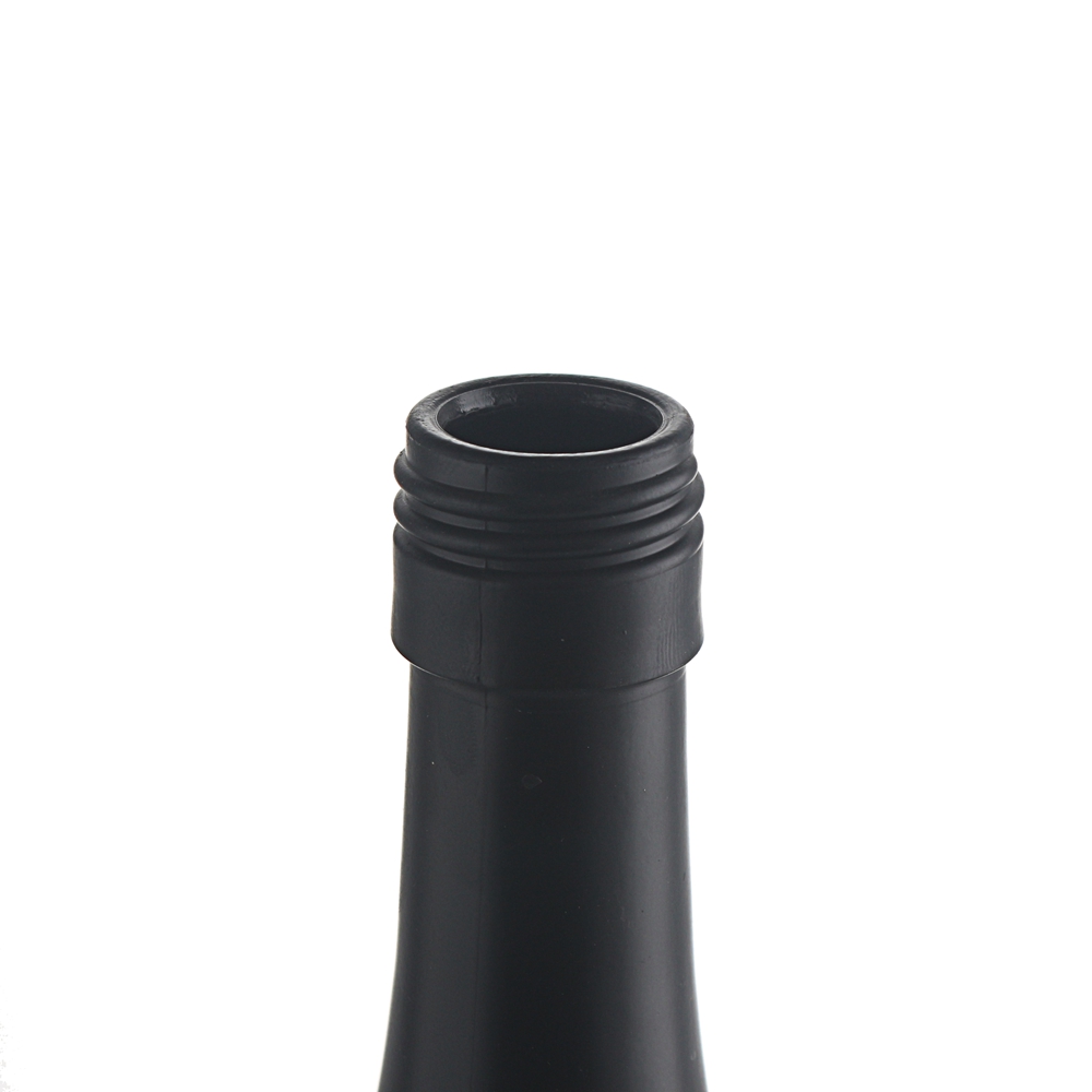 China 750 ml matte black color liquor wine glass bottle  Manufacturers, Suppliers