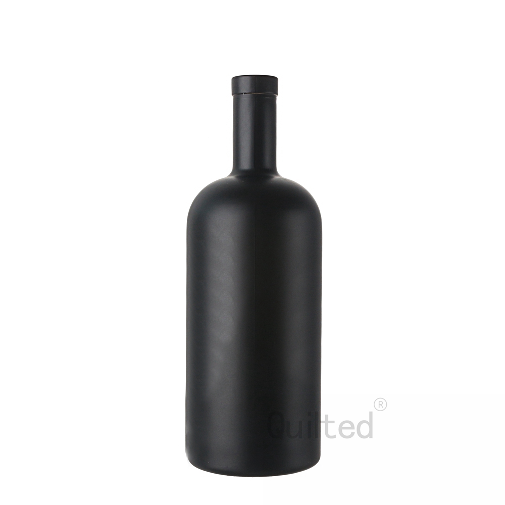 Wholesale Fancy round shape frosted 1000 ml liquor glass gin bottle  Manufacturer, Manufacturers