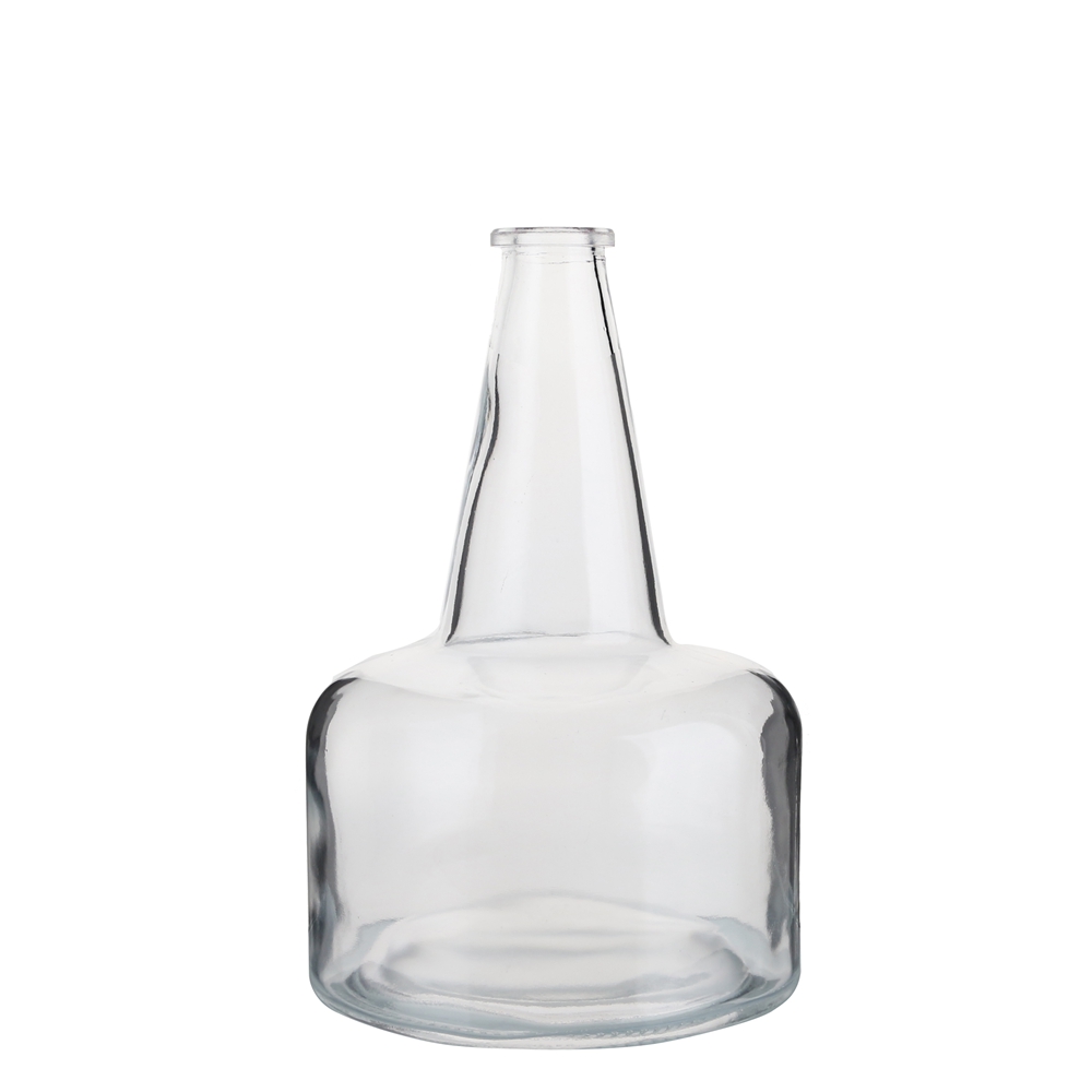 China unique shape 700 ml liquor bottle with cork  Manufacturer, Supplier