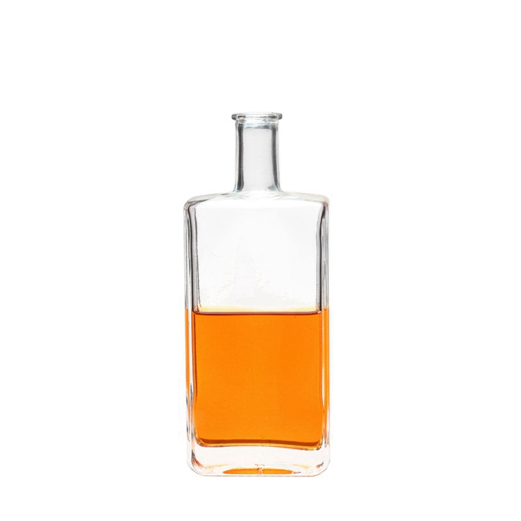 Wholesale 500ml Clear Flat Square Whisky Glass Bottles Manufacturers, Suppliers