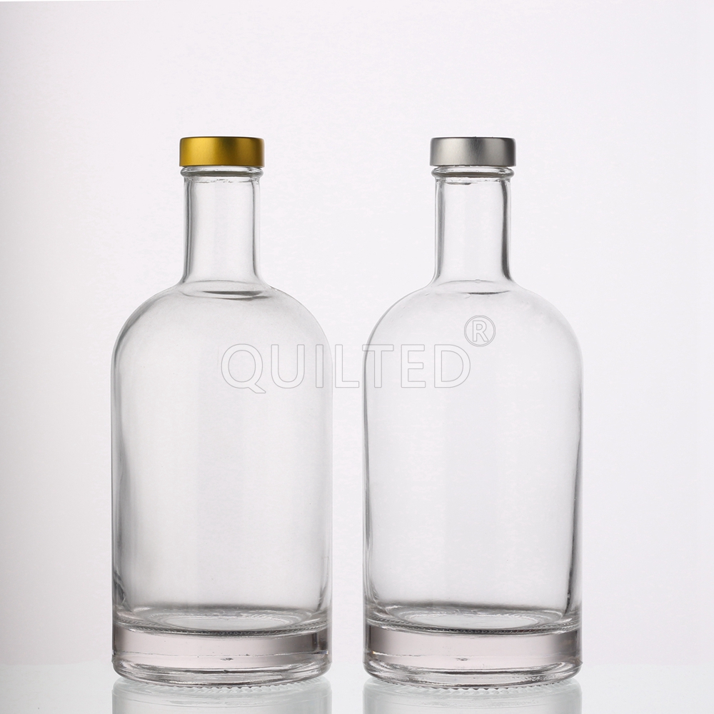 China 375 ml round shape liquor glass gin bottle with screw  Manufacturer, Manufacturers