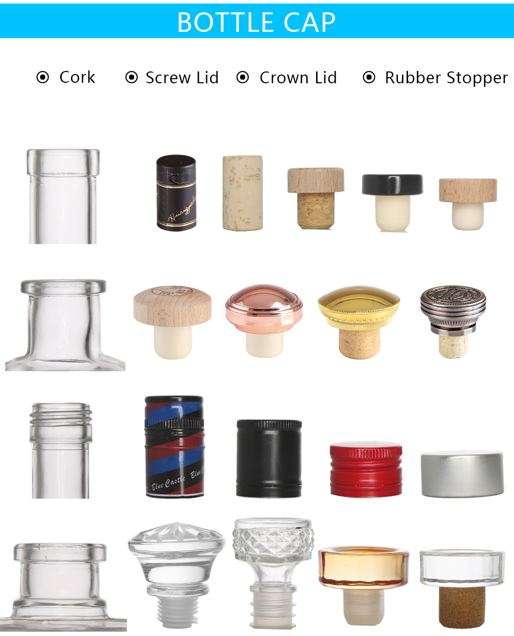 Bottle Cap Options