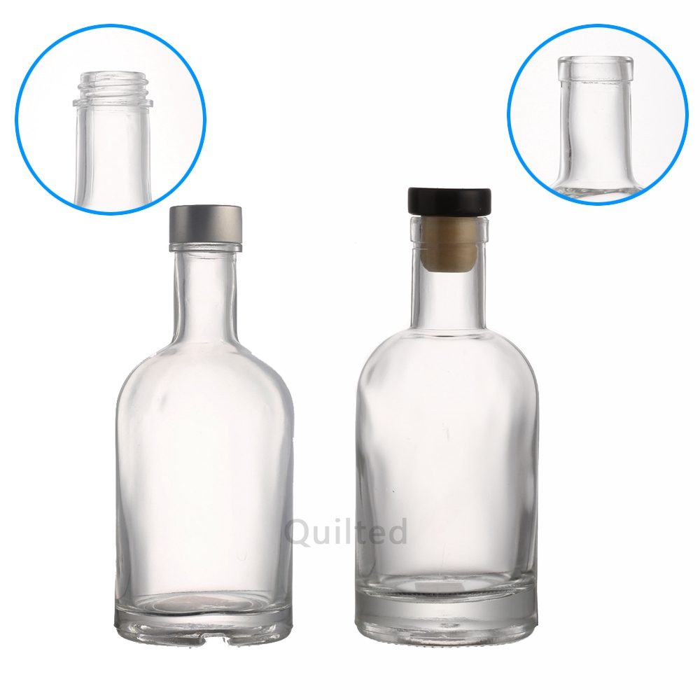 China 750 ml clear and black glass liquor bottle  Manufacturer, Manufacturers