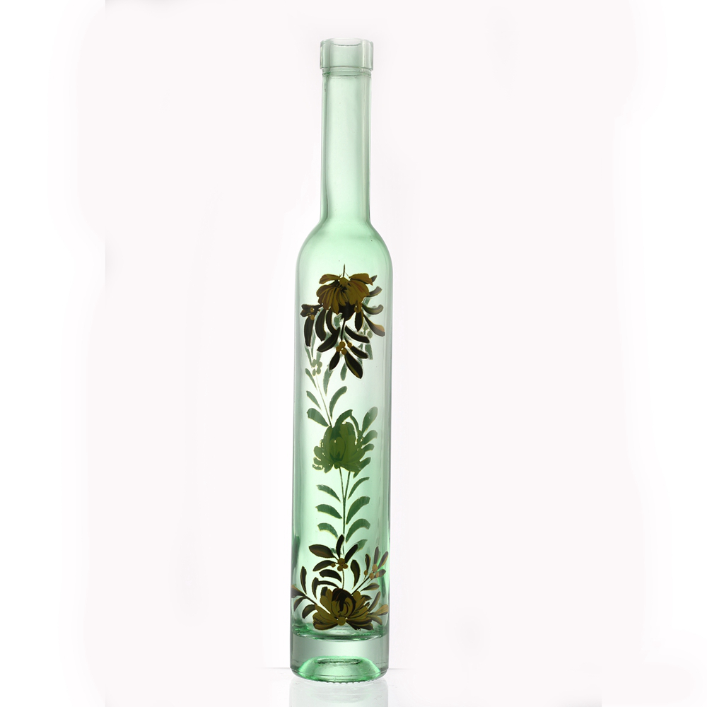Wholesale 375 ml ice wine liquor paper transfer glass bottle with cork Manufacturer, Supplier