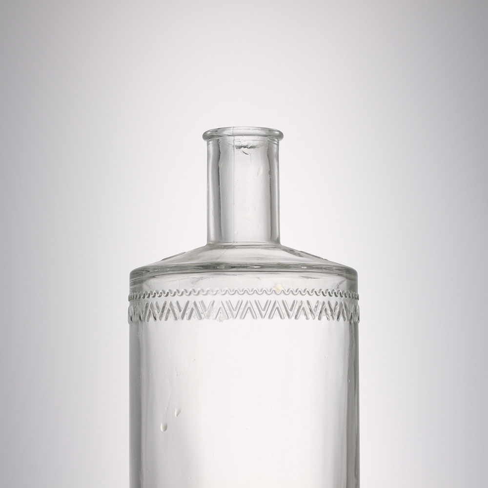 Wholesale Custom clear glass 1000 ml logo liquor bottle Manufacturer, Supplier