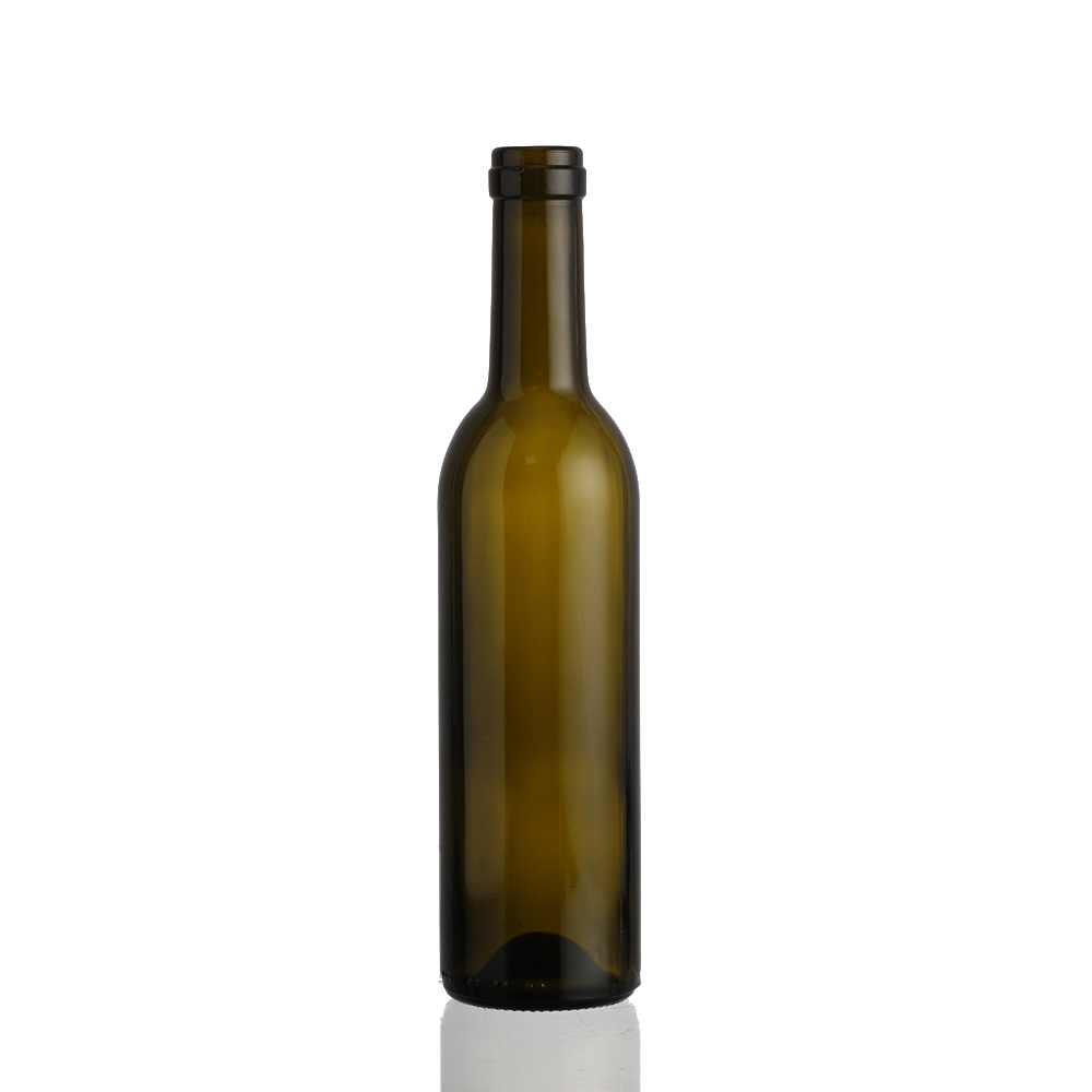 Wholesale 375 ml brown color wine liquor glass bottle with cork Manufacturers, Suppliers