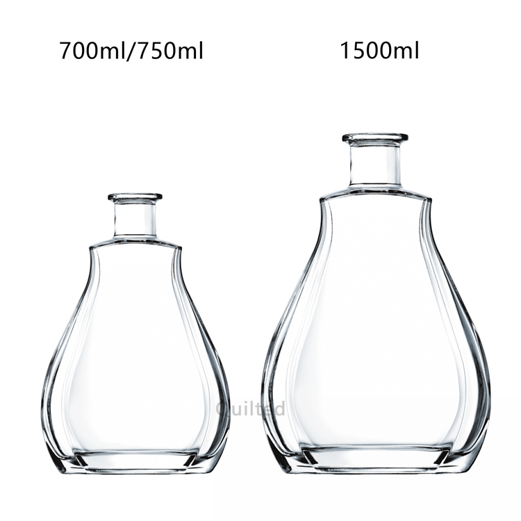 China Customized 750ml clear liquor glass bottles Manufacturer, Supplier