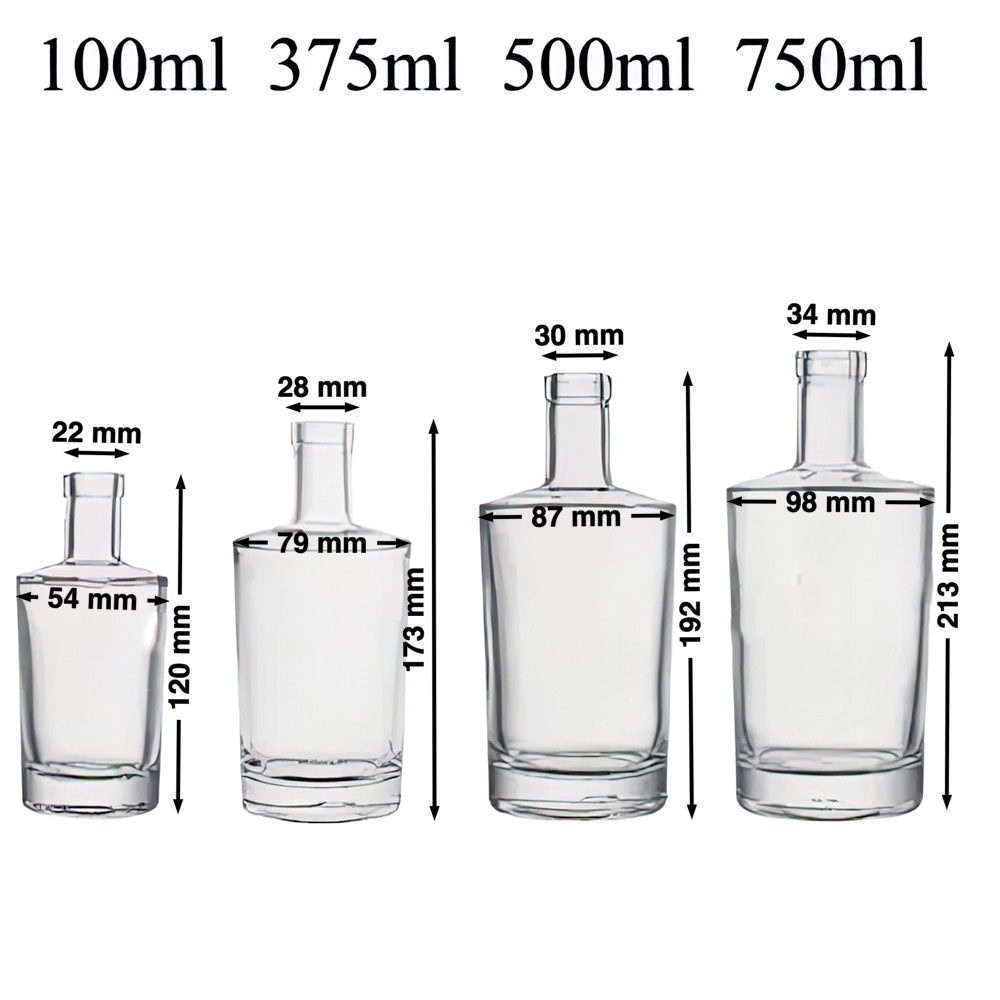China PASSION 100ml 375ml 500ml 750ml Custom Black Matte Liquor Glass Bottles  Manufacturers, Suppliers