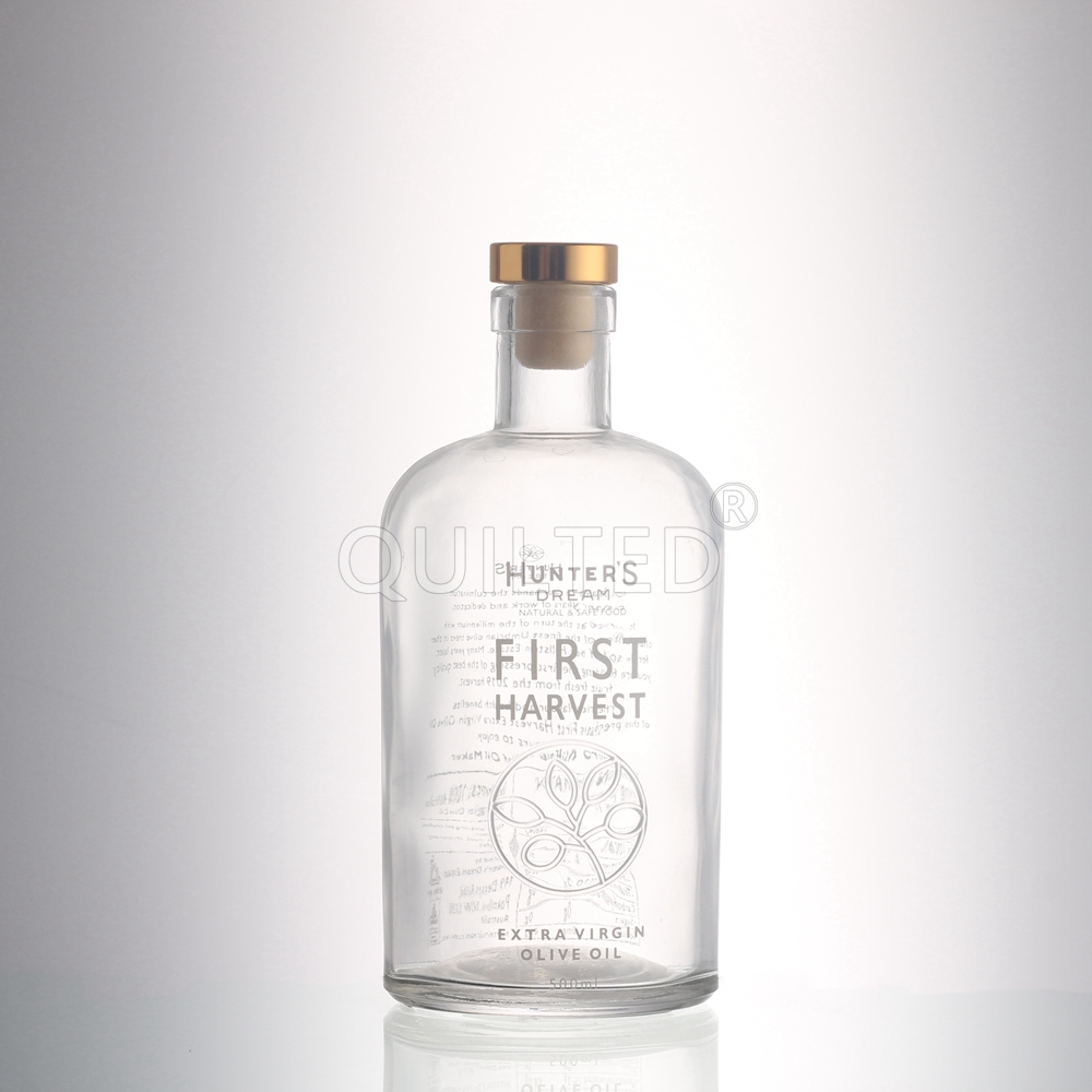 Wholesale Customized 500 ml round liquor glass vodka bottle  Manufacturer, Supplier
