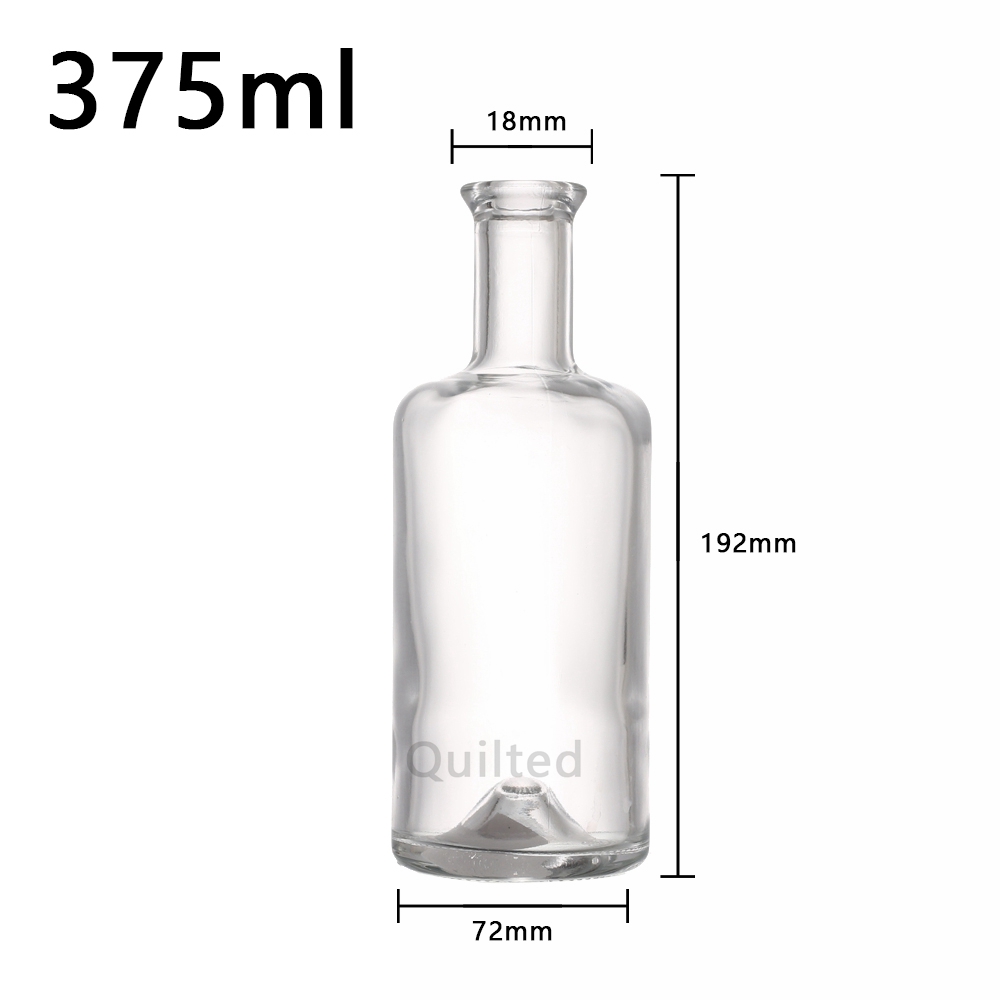 Liquor glass bottle 419g