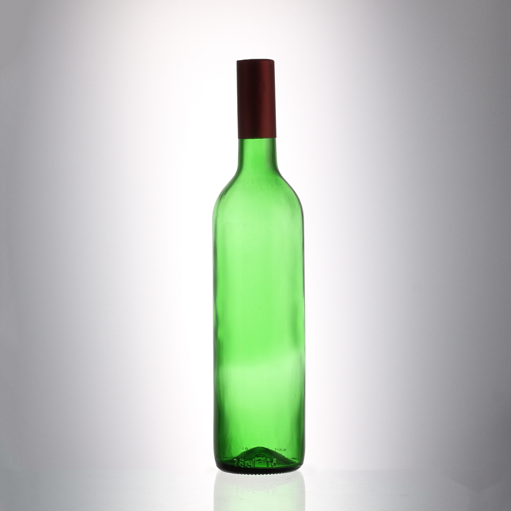 Wholesale 750 ml light green color liquor wine glass bottle  Manufacturer, Supplier