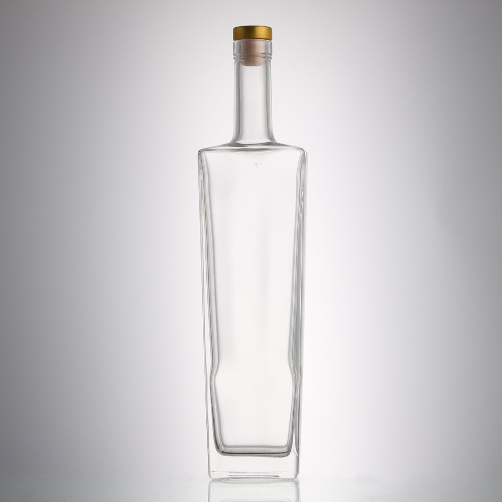 Wholesale Empty 700 ml flat square glass liquor bottle  Manufacturer, Manufacturers