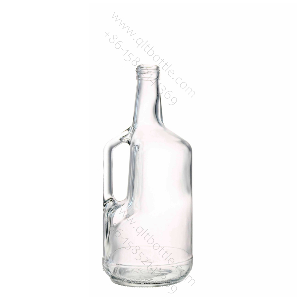 China 1.75L Big Spirit Glass Bottle with Handle Manufacturers, Supplier