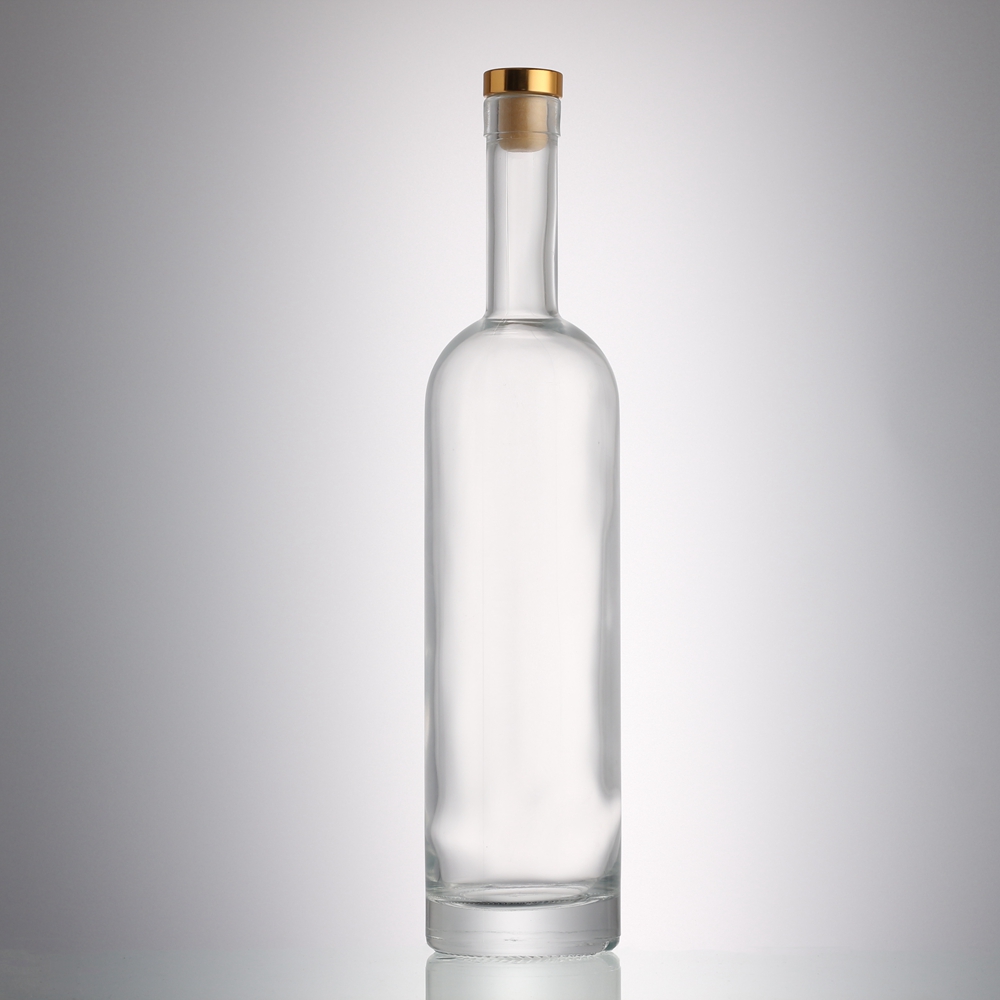 China 750 ml liquor glass tequila bottle with cork  Manufacturer, Supplier