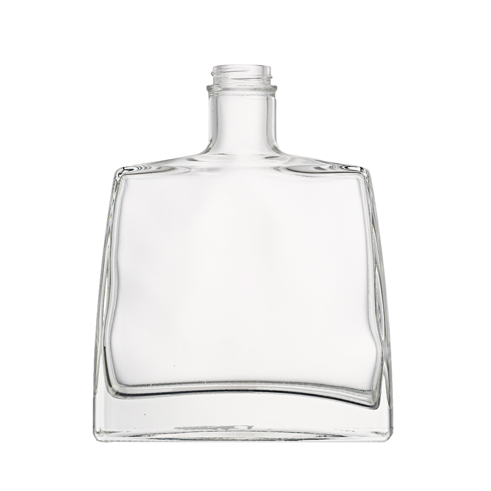 700ml flat shape liquor bottle