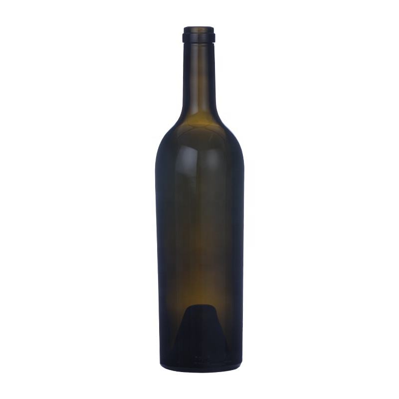 China 1200g Bordeaux Tapered Cork  Wine Glass Bottle Manufacturer, Manufacturers