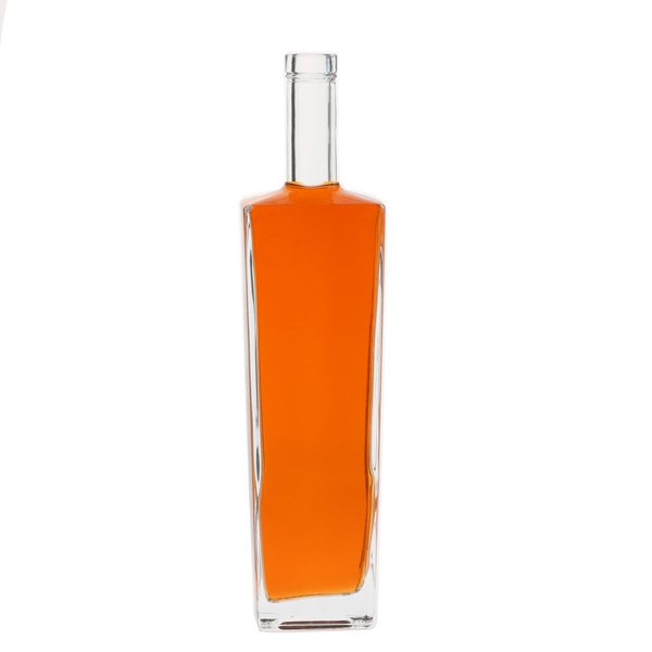 Wholesale 700ml clear trapeziod shape glass alcohol bottles Manufacturers, Supplier