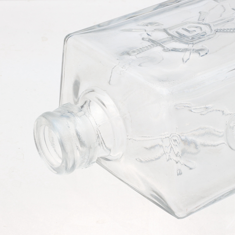 China 700ml fancy clear trapezoidal shape alcohol bottles Supplier, Suppliers