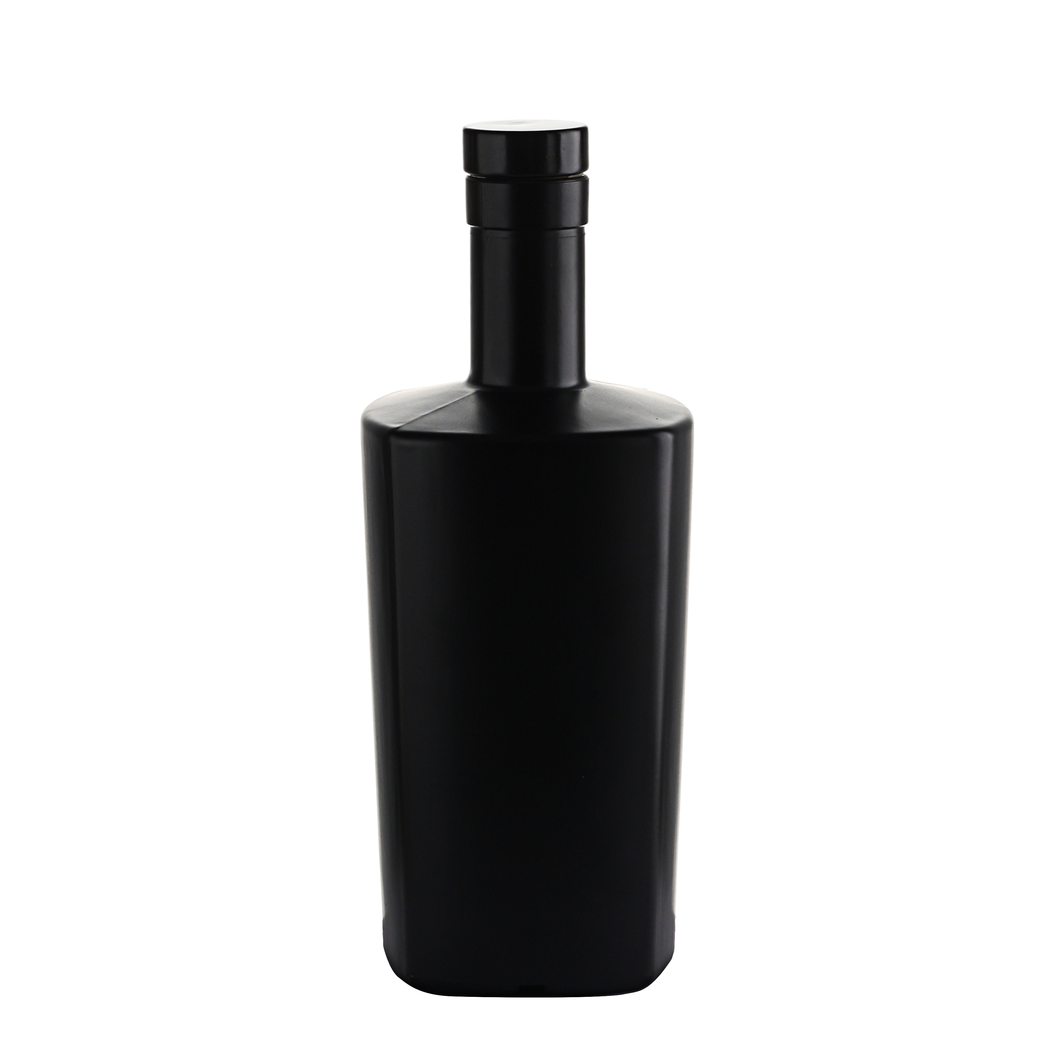 Wholesale Factory 750 ml liquor matte black glass wine bottle with cork  Manufacturer, Supplier