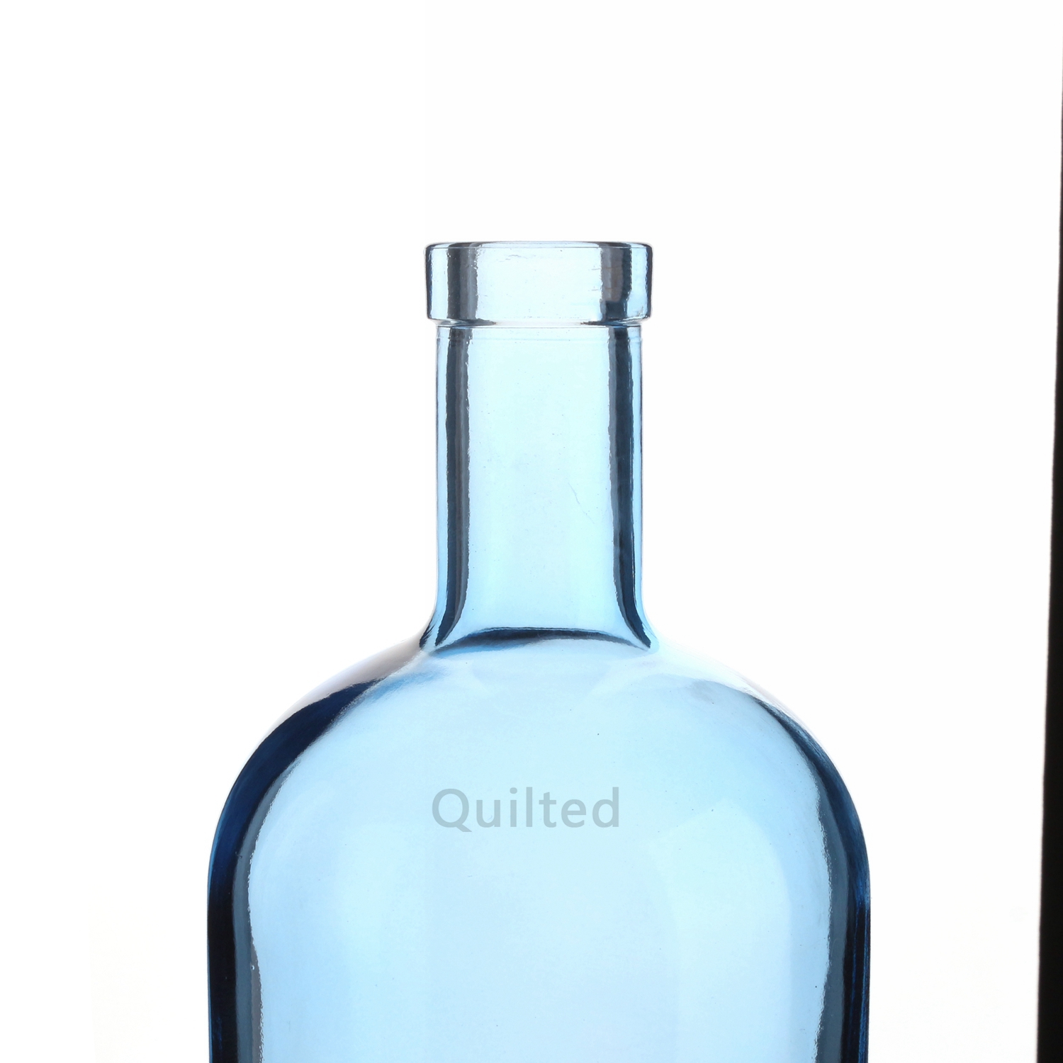China 1000 ml blue color liquor round glass bottle with cork Manufacturers, Suppliers