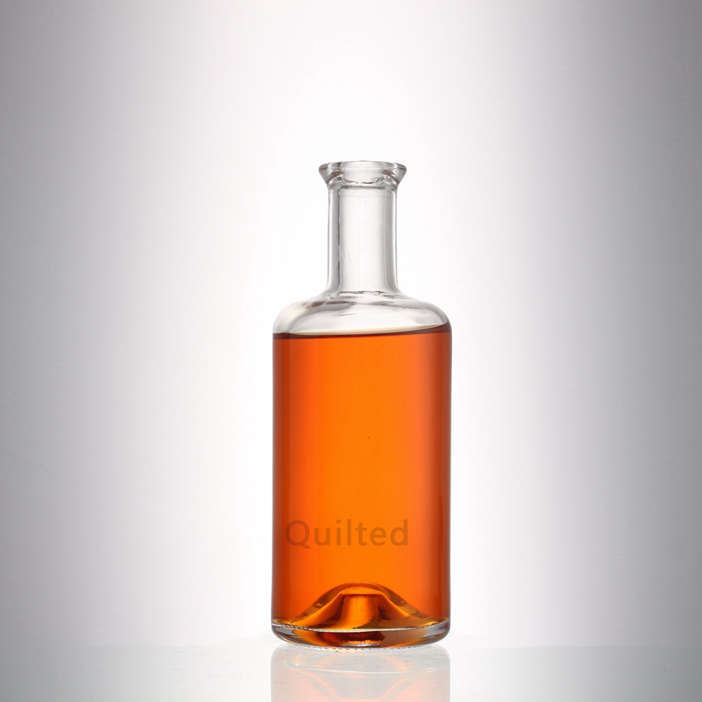 China Design 375 ml clear liquor glass gin bottle with cork Supplier, Suppliers
