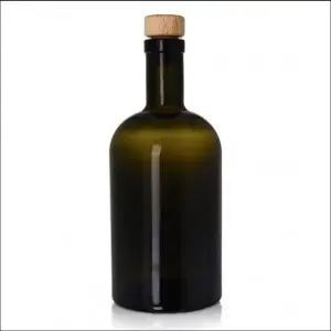 500ml Farmacia Antique Green Liquor Glass Bottles — vintage apothecary style