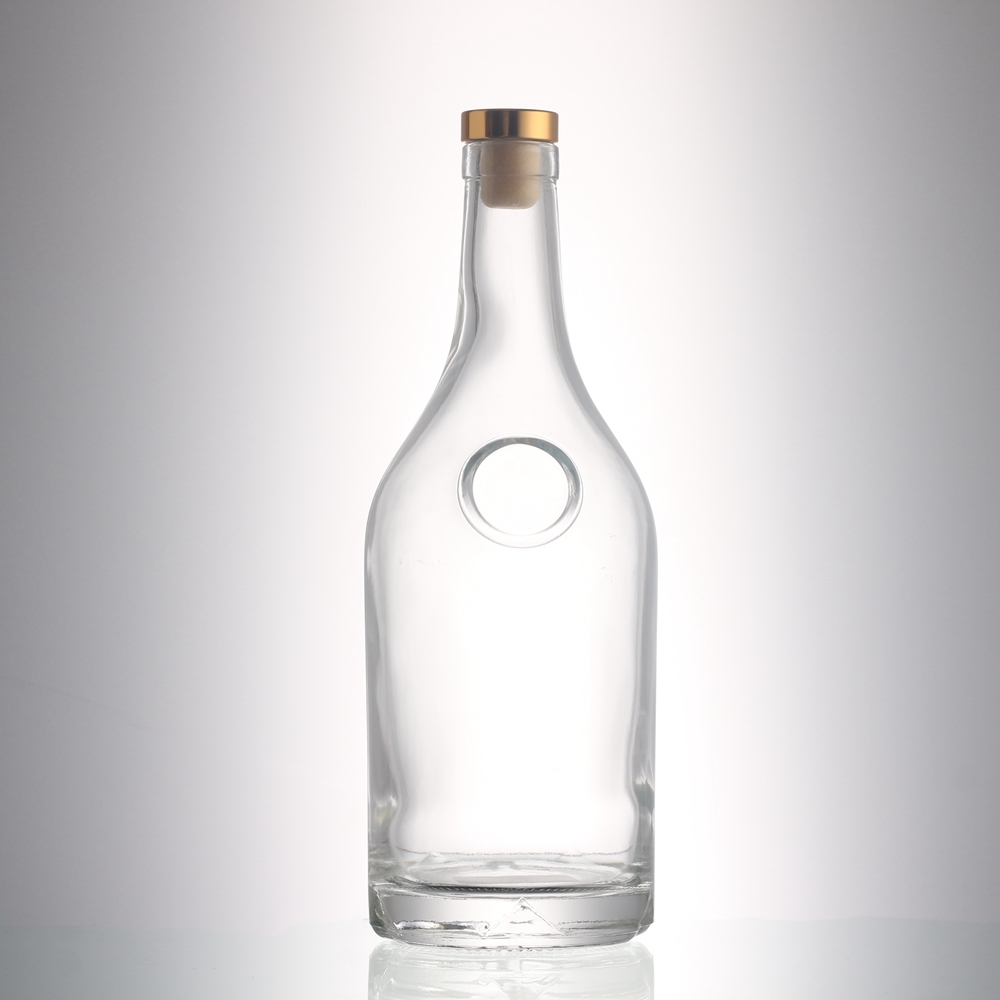 China 750 ml clear liquor glass bottle with stopper  Manufacturer, Supplier