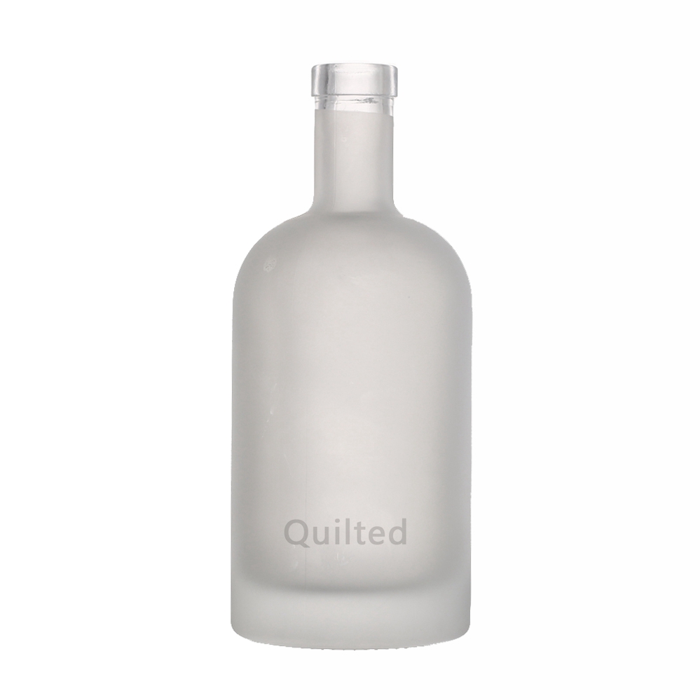 China 500 ml round shape liquor glass gin bottle with lid  Manufacturer, Manufacturers
