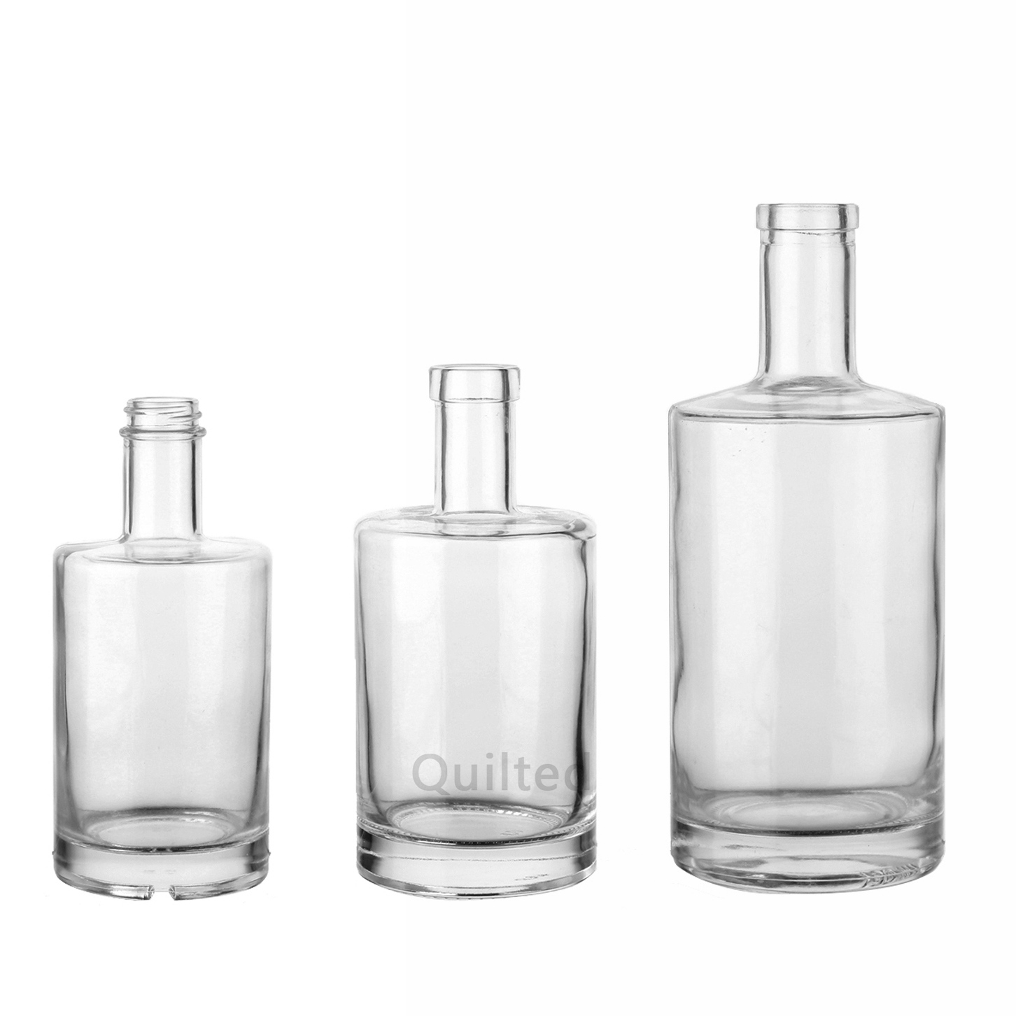 China 375 ml flat shoulder round liquor glass gin bottle  Supplier, Suppliers